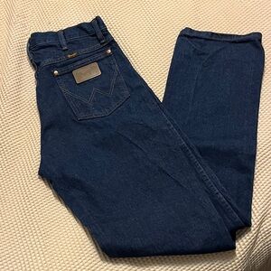 Wrangler Men's Dark Blue Relaxed Jeans